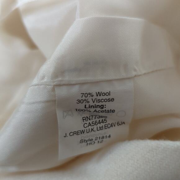 J Crew Classic Wool Viscose Blend Colorblock Barbie Pencil Skirt - Picture 4 of 4